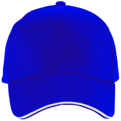 Sandwich Cap - Blauw - Wit